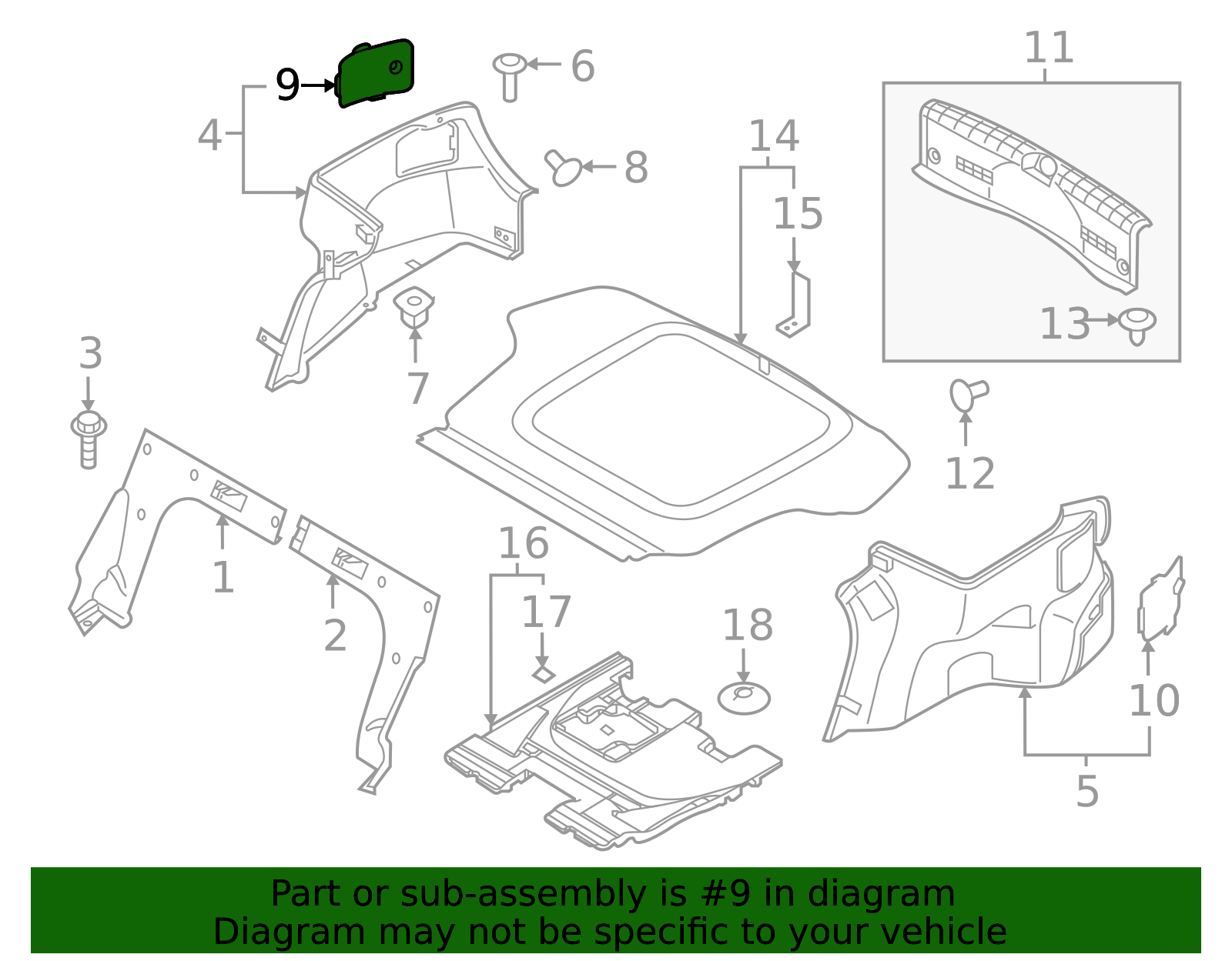 2016-2019 Hyundai Sonata Access Cover 85754-C1000-TRY | MotorMotor