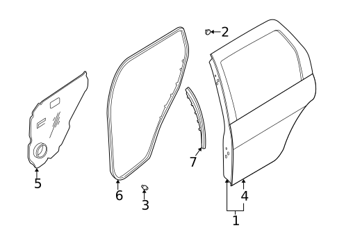 Door & Components for 2002 INFINITI QX4 #0