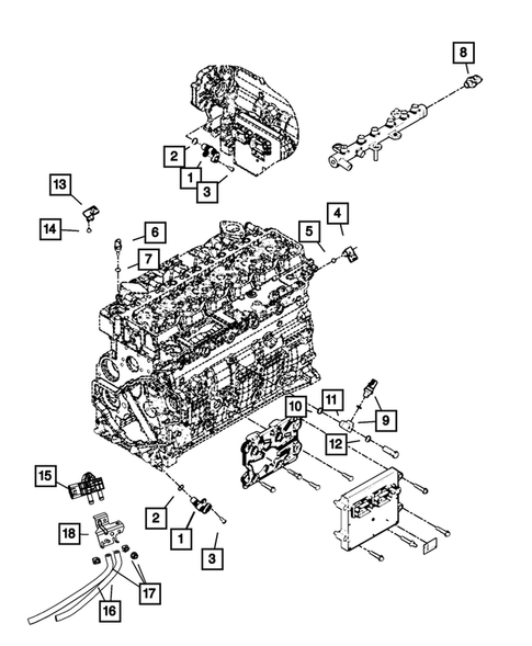 Sensors for 2010 Dodge Ram 3500 #0