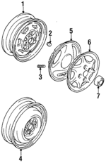 30019457 - : Wheel Cover for Chevrolet: Metro Image