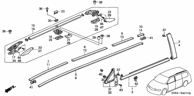 Molding for 2000 Honda Odyssey #0