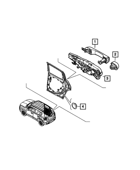 Rear Door for 2022 Jeep Renegade #5