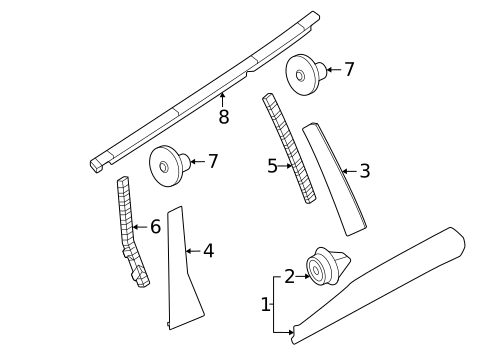 Exterior Trim - Rear Door for 2025 Volvo EX90 #0