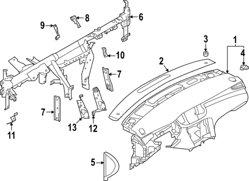 Instrument Panel for 2024 INFINITI QX55 #0
