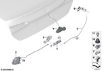 51245B7B6D1 - Bodywork: Trunk Lid Lock for BMW Image