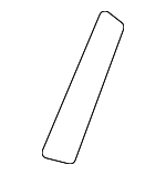 MR957780 - Body: Lift Gate Glass Spacer for Mitsubishi Image