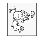 LR115275 - : Engine Coolant Thermostat Kit for Land-Rover Image