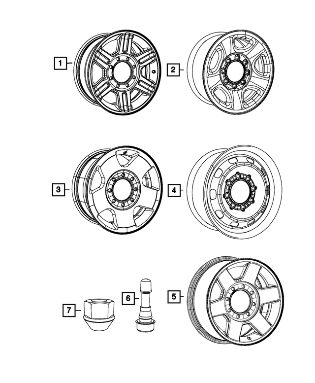 5GY15S4AAC - Wheels: Steel Wheel for Mopar Image