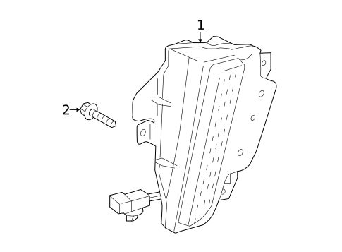 Backup Lamps for 2018 Lexus LX570 #1