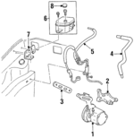 F4BZ3A674A - Steering: Power Steering Pump for Ford: Aspire Image