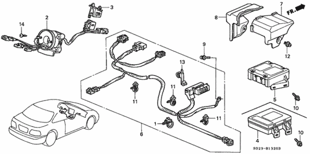 SRS Unit for 1997 Honda Civic #0