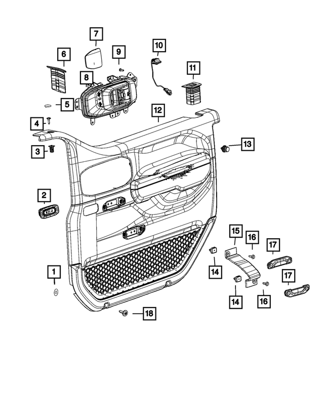 68518526AA - Interior Trim: Lock Washer for Mopar Image