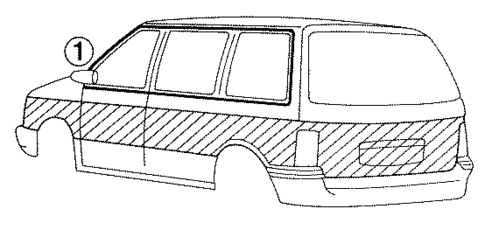 Stripe Tape for 1991 Chrysler Town & Country #0