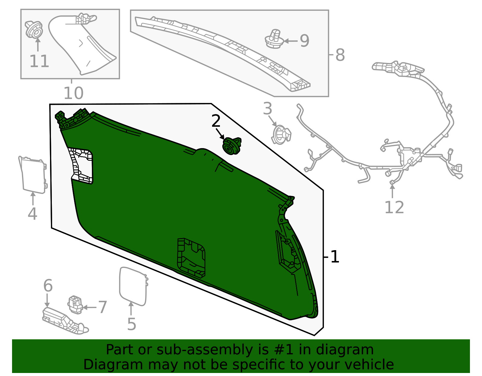 84437-T90-A01ZA - 2023-2025 Honda Pilot - Lower Trim Panel