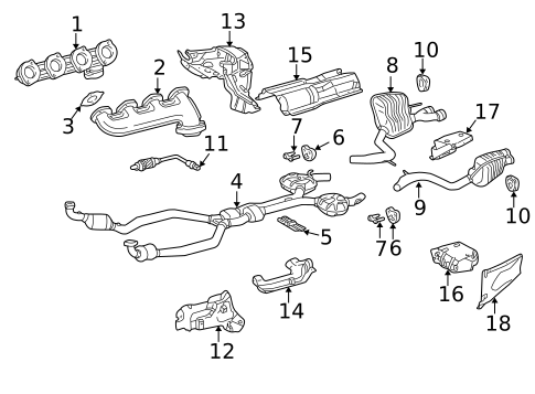 Exhaust Manifold for 2006 Mercedes-Benz SL55 AMG #0