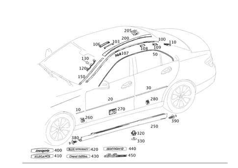 Exterior Detachable Parts for 2011 Mercedes-Benz C 300 #0