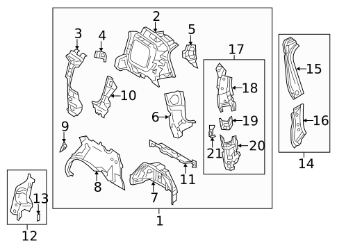 Inner Structure for 2014 Mazda 5 #0