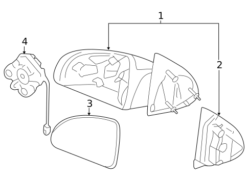 Outside Mirrors for 2007 Chevrolet Cobalt #0