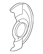 45255SS0000 - Brakes: Splash Shield for Honda: Accord, Prelude Image