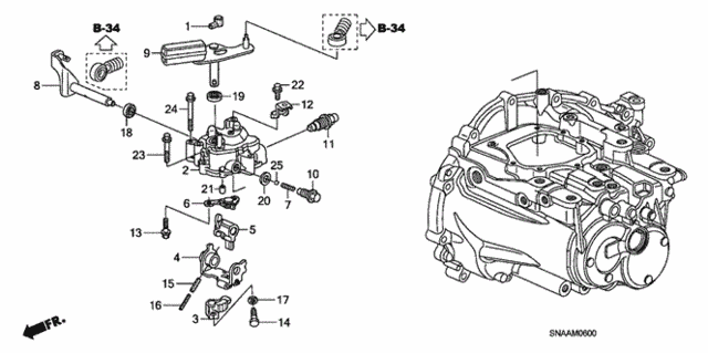MT Shift Arm - Shift Lever (1.8L) for 2009 Honda Civic #0