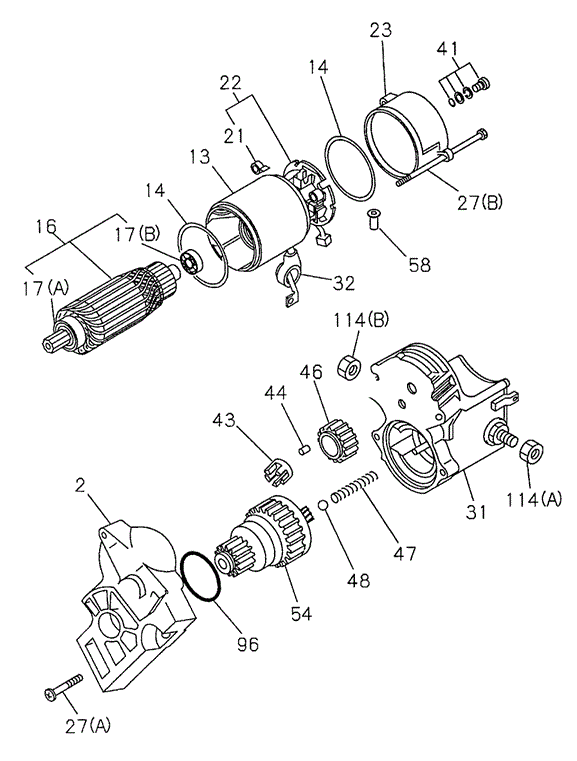 Starter Components for 1998 Honda Passport #0