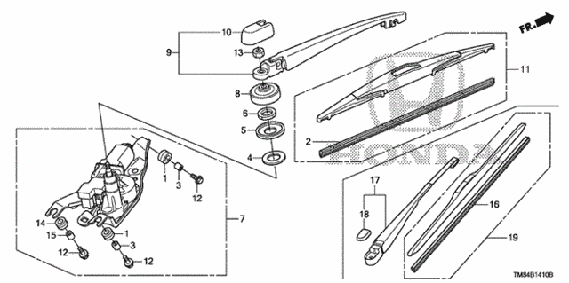 Rear Wiper for 2011 Honda Insight #0