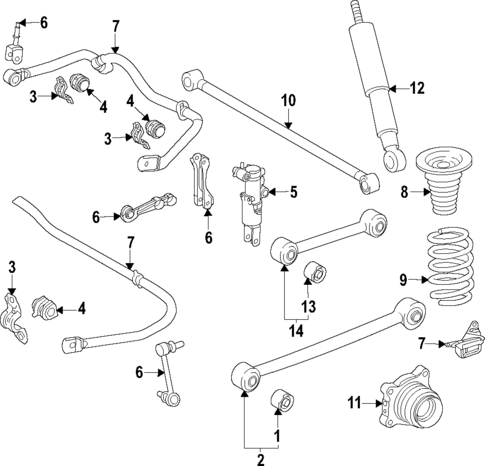 Rear Suspension for 2025 Lexus GX550 #0