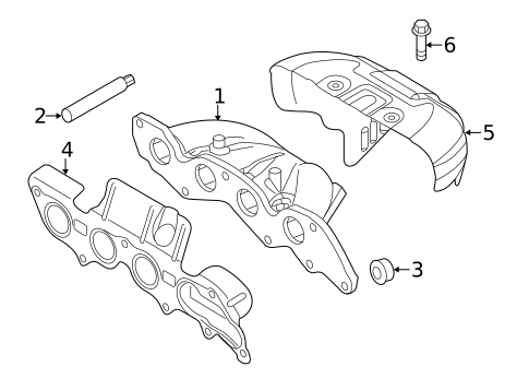 Exhaust Manifold for 2013 Ford Transit Connect #0