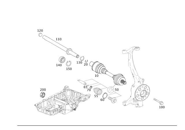1693660191 - Front Axle: Boot for Mercedes-Benz Image image