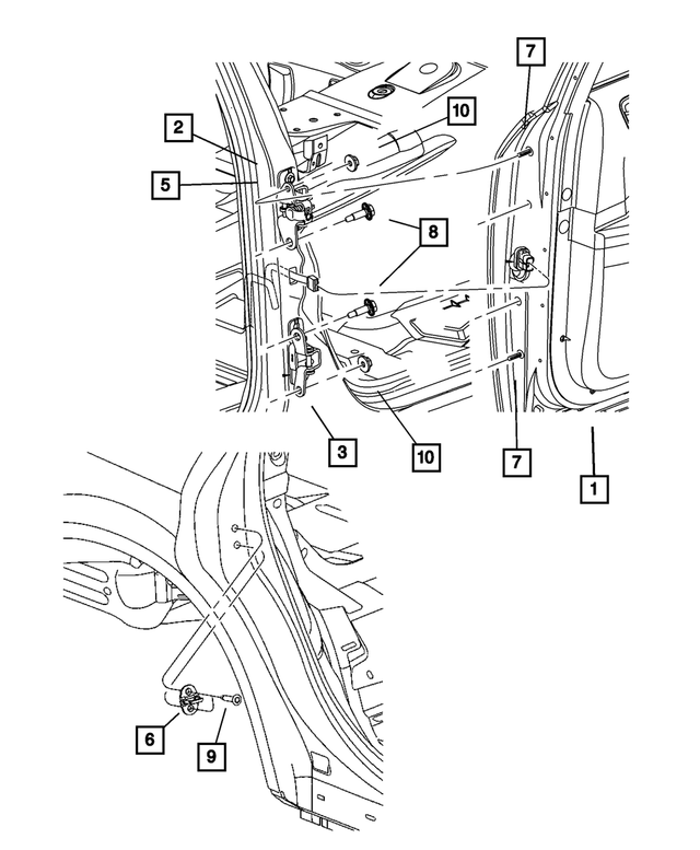5174197AF - : Rear Door, Left for Mopar Image
