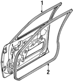 G06759760E - : Weatherstrip for Mazda: 626 Image