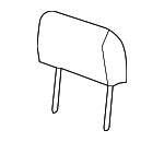 15914760 - Body: Headrest for Chevrolet: Silverado 1500, Silverado 2500 HD, Silverado 3500 HD | GMC: Sierra 1500, Sierra 2500 HD, Sierra 3500 HD Image