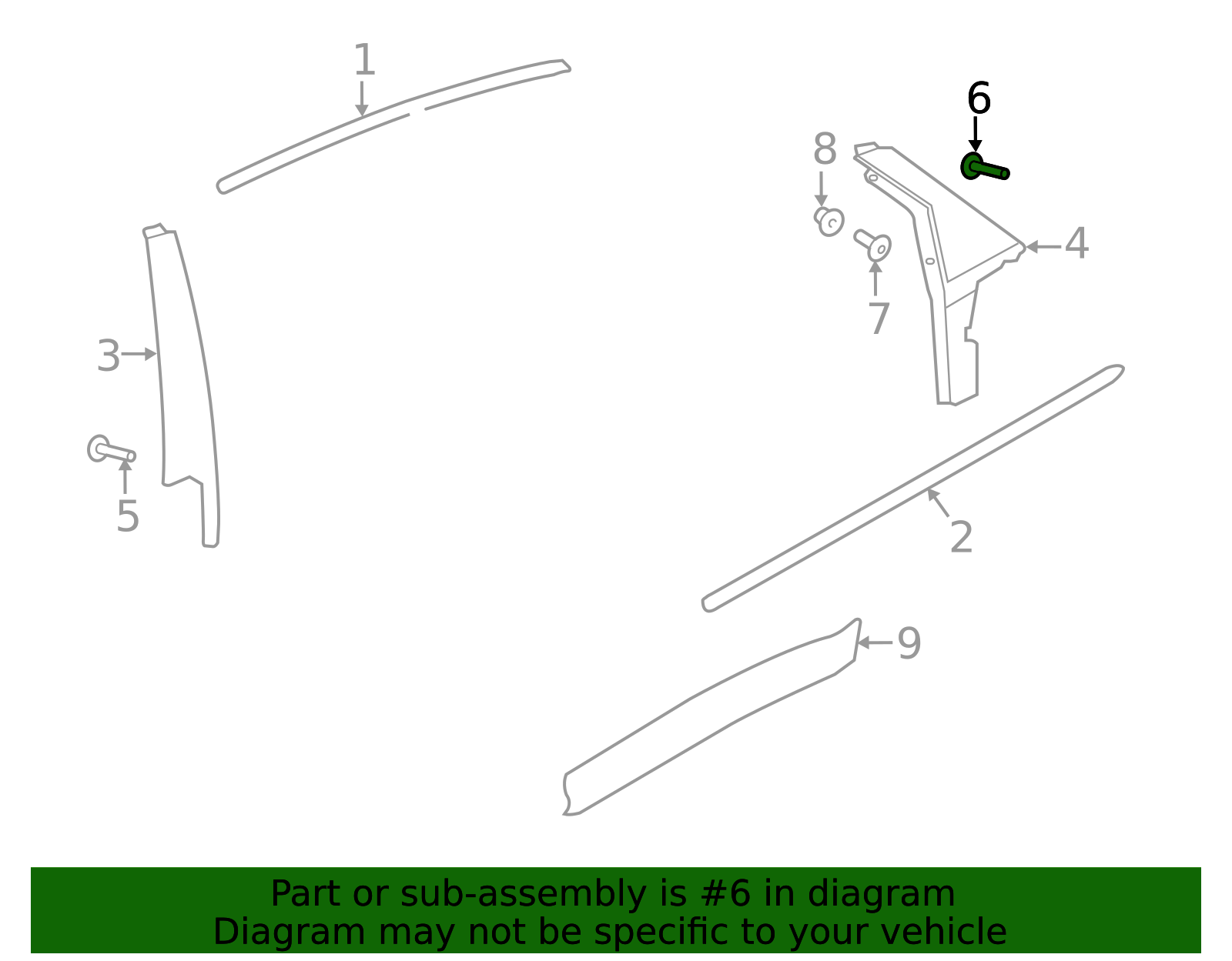 2018-2023 Jaguar E-Pace Applique Screw C2Z23989 | OEM Parts Online