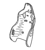 84701947 - Body: Seat Back Panel for Chevrolet: Corvette Image