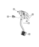 4726006AF - Service Brakes: Brake Pedal for Mopar Image