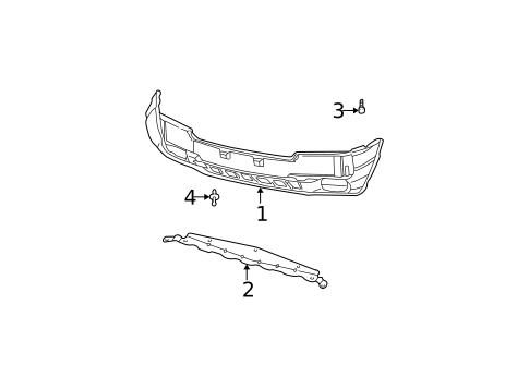 Bumper & Components - Front for 2002 Jeep Grand Cherokee #0
