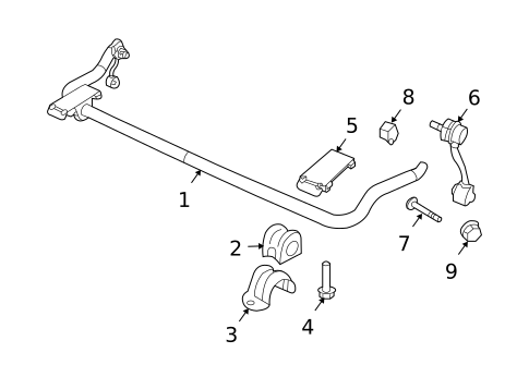 Stabilizer Bar & Components for 2018 Jeep Wrangler JK #2