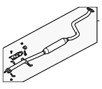 ZM0140300C - : Resonator &amp; Pipe for Mazda: Protege Image