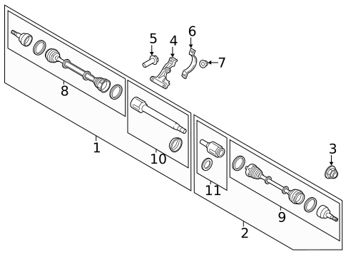 Drive Axles for 2017 Ford Transit Connect #0