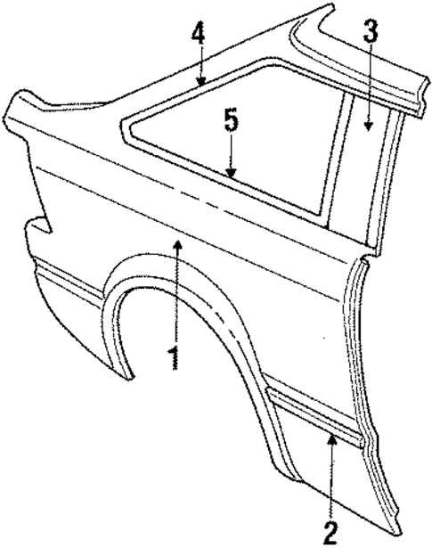 Quarter Panel for 1985 Ford Escort #0