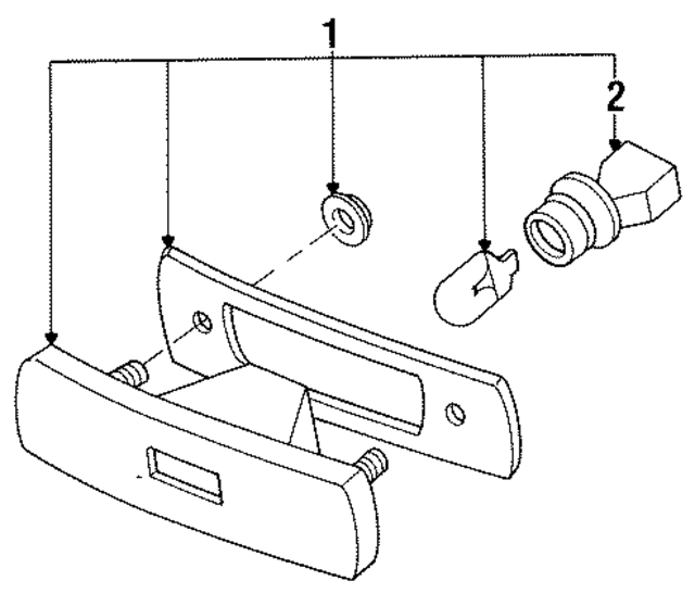 F3CZ15A201B - Electrical: Side Marker Lamp for Ford: Escort | Mercury: Tracer Image