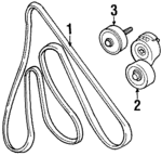 F68Z6B209AA - Cooling System: Belt Tensioner for FORD Image