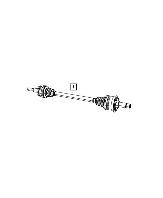 53010811AB - Differential and Drive Line: Axle Half Shaft, Left for Mopar Image