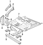 E9TZ1002537A - Body: Upper Pillar for Ford: Bronco II, Ranger Image
