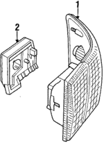 893945217A - Electrical: Lens &amp; Housing for Audi: 80, 80 Quattro, 90, 90 Quattro Image