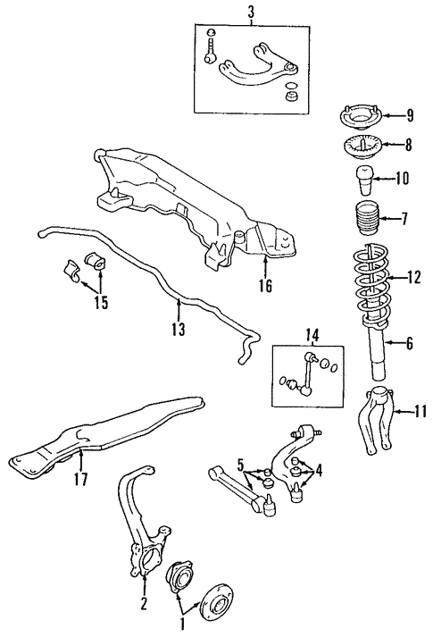 Front Suspension for 1998 Mitsubishi Eclipse | OEM Parts Online