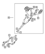 Exhaust Muffler And Tailpipe, Left Side