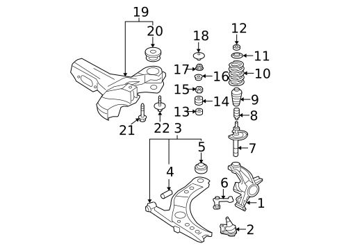 Suspension, Springs & Related Components for 2009 Volkswagen Beetle #0