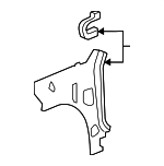 20832571 - : Inner Hinge Pillar for Chevrolet: HHR Image