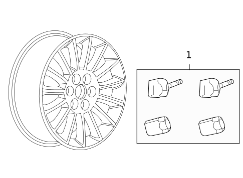Tire Pressure Monitor Components for 2006 Dodge Grand Caravan #0
